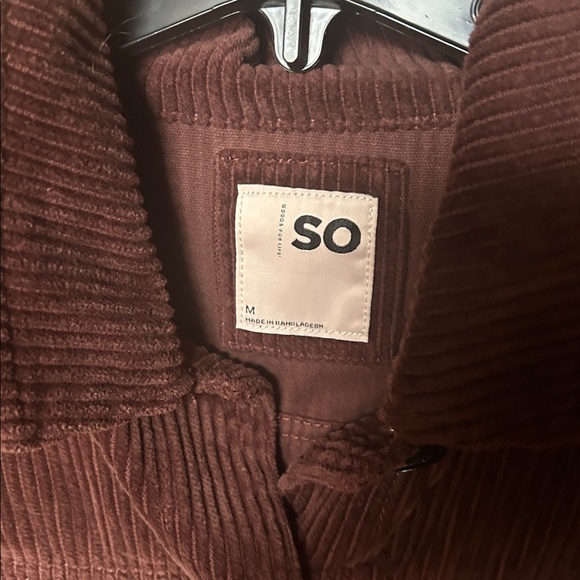 SO Women's Brown Corduroy Jacket - Picture 2 of 3